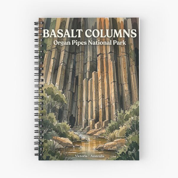 Item preview, Organ Pipes National Park Basalt Columns Victoria designed and sold by NeighbourlyHues.