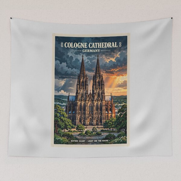 Item preview, Germany — Cologne Cathedral — Gothic Skyfire lovely designed and sold by DibujandoPorfa.
