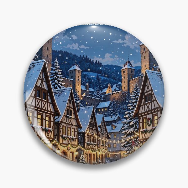 Item preview, Germany — Rothenburg ob der Tauber — Christmas Village designed and sold by DibujandoPorfa.