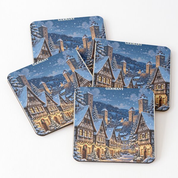 Item preview, Germany — Rothenburg ob der Tauber — Christmas Village designed and sold by DibujandoPorfa.