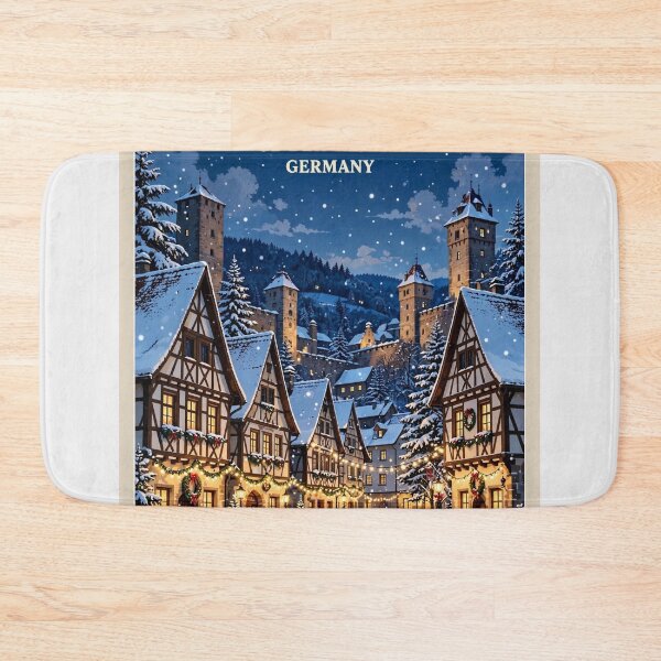 Item preview, Germany — Rothenburg ob der Tauber — Christmas Village designed and sold by DibujandoPorfa.