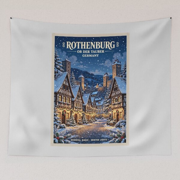 Item preview, Germany — Rothenburg ob der Tauber — Christmas Village designed and sold by DibujandoPorfa.