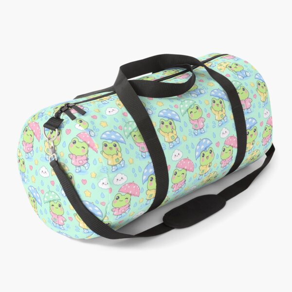 Item preview, Kawaii Rainy Day Frog with Cloud Rain Boots Cute Pastel Pattern designed and sold by Soft Berry Studio.