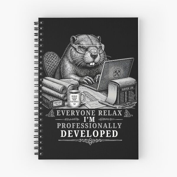Item preview, Everyone Relax I'm Professionally Developed Beaver Infrastructure Engineer Gifts  designed and sold by LeSoniPapaPrint.