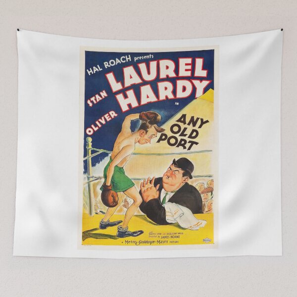 Item preview, Laurel & Hardy Any Old Port Original Custom Vintage Movie Poster Wall Art Tee Design designed and sold by Cool Robot Bro..