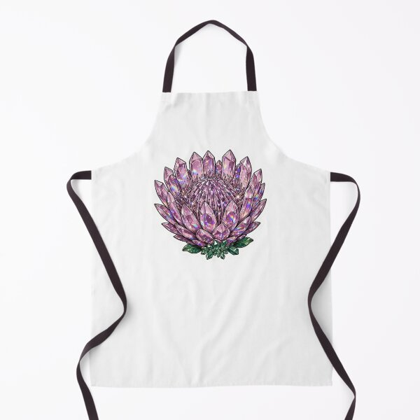 Item preview, Protea Flower Crystal Sticker - Amethyst Pink Protea With Emerald Base designed and sold by Crystal Critters .