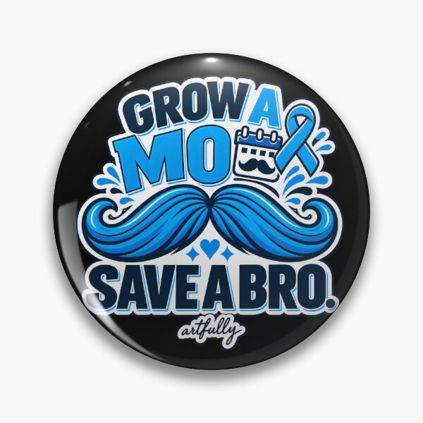 Item preview, Grow a Mo, Save a Bro – Movember Mustache Awareness designed and sold by ZACKLAB.