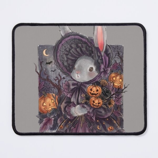 Item preview, Cute Gothic Bunny with Halloween Pumpkins designed and sold by Merli7.