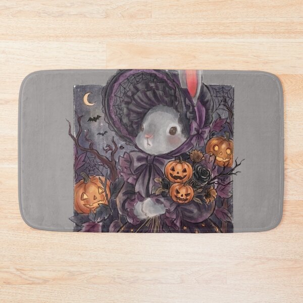 Item preview, Cute Gothic Bunny with Halloween Pumpkins designed and sold by Merli7.