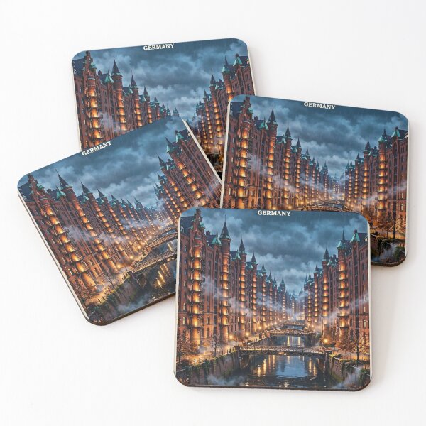 Item preview, Germany — Hamburg Speicherstadt — Reflections in the Rain designed and sold by DibujandoPorfa.
