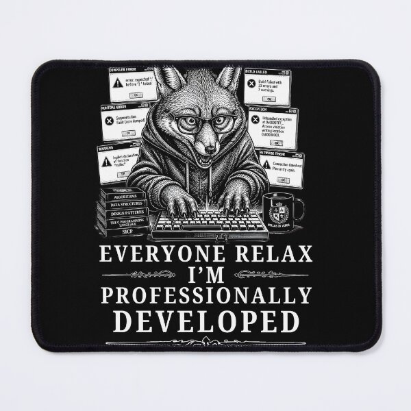Item preview, Everyone Relax I'm Professionally Developed Fox Full  Coder Debugging  designed and sold by LeSoniPapaPrint.