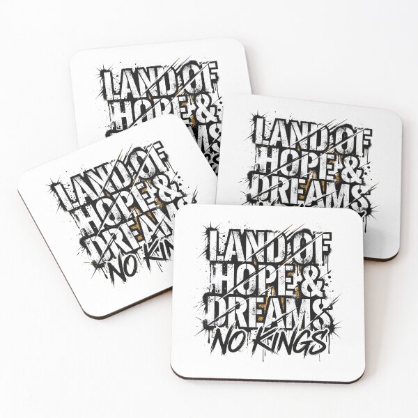 Item preview, Land of Hope and Dreams No Kings Urban Grunge Typography designed and sold by FouChan.