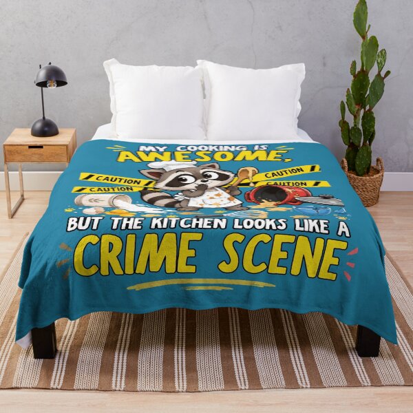 Item preview, My Cooking Is Awesome Kitchen Crime Scene Funny Chef Raccoon designed and sold by Colorful Idea.