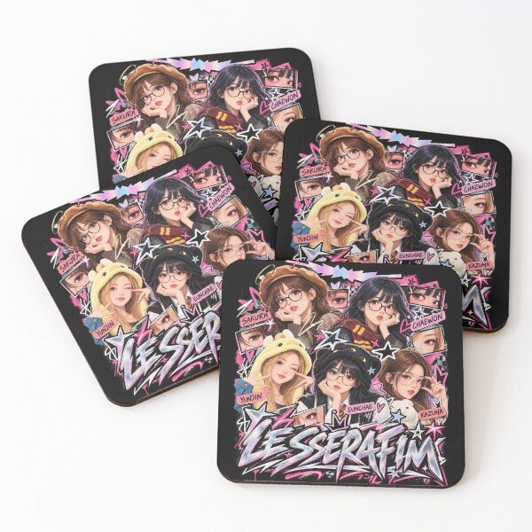 Item preview, LE SSERAFIM Fan Art – FEARNOT K-Pop Girl Group Aesthetic designed and sold by Kimheawon.
