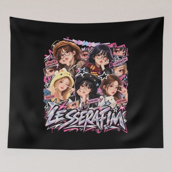 Artikelvorschau, LE SSERAFIM Fan-Art – FEARNOT K-Pop Girlgroup-Ästhetik entworfen und verkauft von Kimheawon.