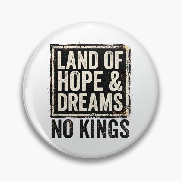 Item preview, Land of Hope and Dreams No Kings Typography Art designed and sold by FouChan.
