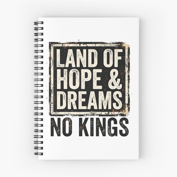 Item preview, Land of Hope and Dreams No Kings Typography Art designed and sold by FouChan.