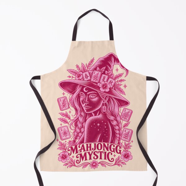 Item preview, Mahjongg Mystic Witch Pink Floral American Mahjongg Aesthetic designed and sold by WearVerse440.