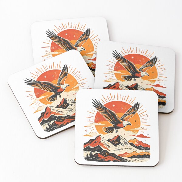 Item preview, Eagle Flying Over Mountains designed and sold by BladiWChampion.