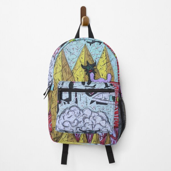 Item preview, Psychedelic Occult Pyramids Eye Alien Creatures Art designed and sold by Lunat1kk.