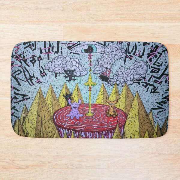Item preview, Psychedelic Occult Pyramids Eye Alien Creatures Art designed and sold by Lunat1kk.