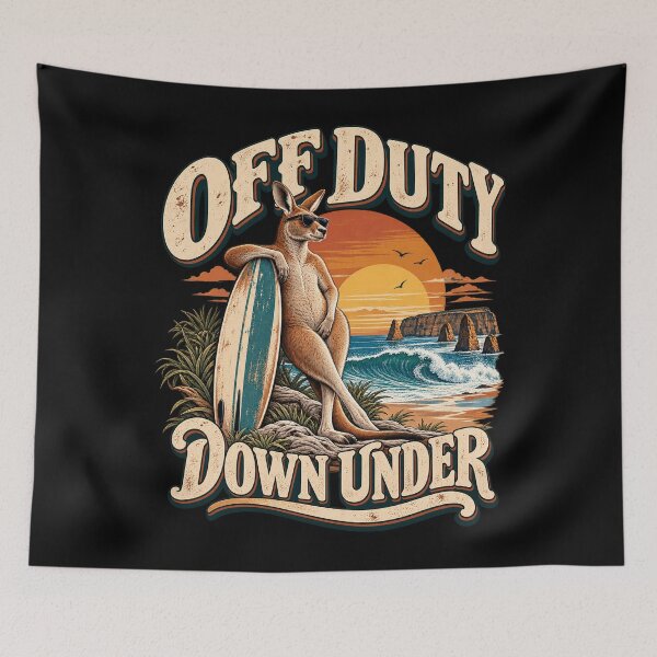 Item preview, Australian Kangaroo Surf Beach designed and sold by dhmnee.
