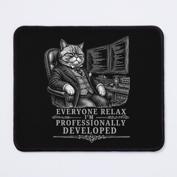 Item preview, Everyone Relax I'm Professionally Developed Kitten Tech Lead Boss Humor Gifts designed and sold by LeSoniPapaPrint.