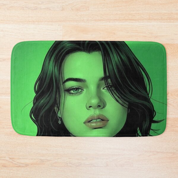 Item preview, FreenBecky Green Envy Thai GL Sapphic Actress LGBTQ+ Cartoon Decor Comic Wall Art Print Poster Shirt Clock Blanket KDrama designed and sold by Mind Space.