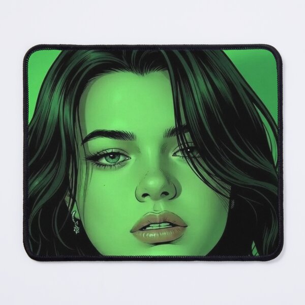 Item preview, FreenBecky Green Envy Thai GL Sapphic Actress LGBTQ+ Cartoon Decor Comic Wall Art Print Poster Shirt Clock Blanket KDrama designed and sold by Mind Space.