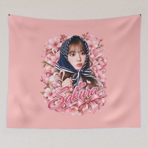 Artikelvorschau, LE SSERAFIM Sakura Fan Art – Miyawaki Sakura K-Pop Ästhetik entworfen und verkauft von Kimheawon.