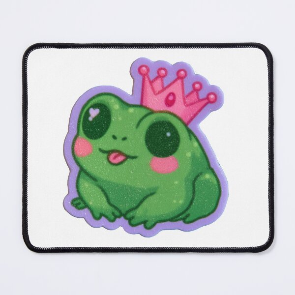 Item preview, Silly Little Frog with Crown and Tongue Out - Aesthetic Design designed and sold by Audra-studio.