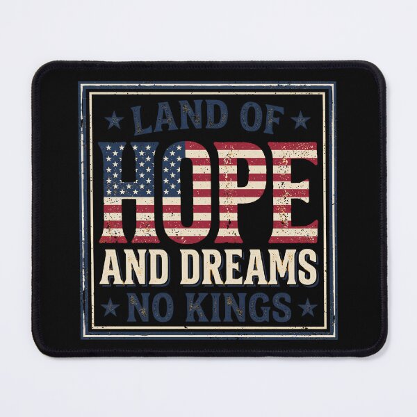 Item preview, Land of Hope and Dreams No Kings Patriotic American Flag designed and sold by FouChan.