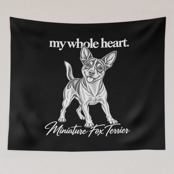 Item preview, Mini Fox Terrier. My Whole Heart designed and sold by kel72.