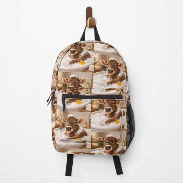 Artikelvorschau, Entspannendes Schaumbad mit brauner Schweizer Kuh entworfen und verkauft von Sillytoe.