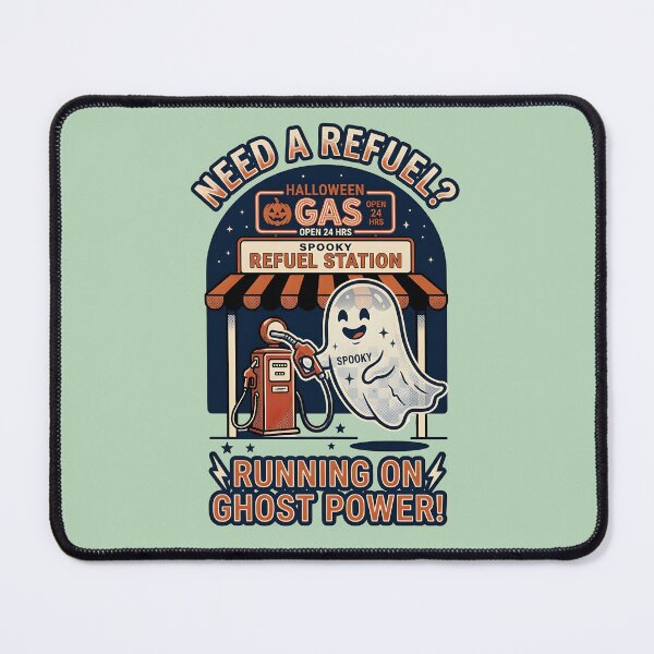 Artikelvorschau, Spooky Refuel Station - Halloween Gas - Running on Ghost Power entworfen und verkauft von ParadoxParadox.