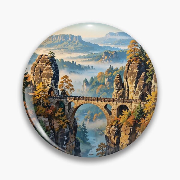 Item preview, Germany — Bastei Bridge — The Floating Stone Path designed and sold by DibujandoPorfa.