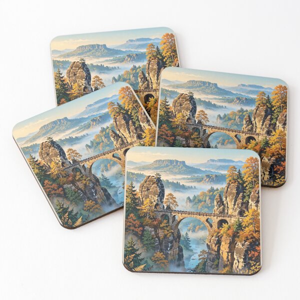 Item preview, Germany — Bastei Bridge — The Floating Stone Path designed and sold by DibujandoPorfa.