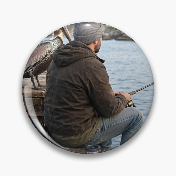 Item preview, Fisherman with the surprise pelican behind him designed and sold by Stevercortinas.