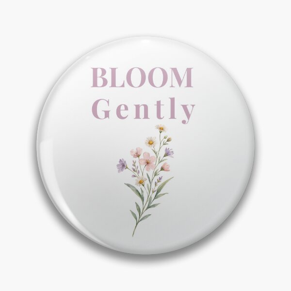 Item preview, Bloom Gently – Minimal Botanical Quote Design designed and sold by J-Nature-Vibes.