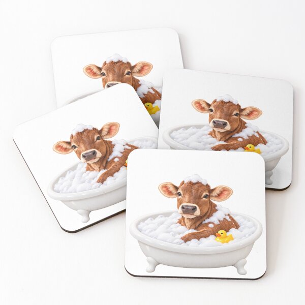 Item preview, Joyful Brown Swiss Cow Bathtub designed and sold by Sillytoe.
