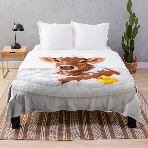 Item preview, Joyful Brown Swiss Cow Bathtub designed and sold by Sillytoe.