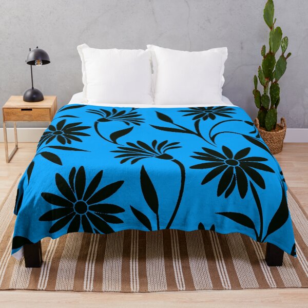 Item preview, Flowers on Blue designed and sold by ViaARTfactory.
