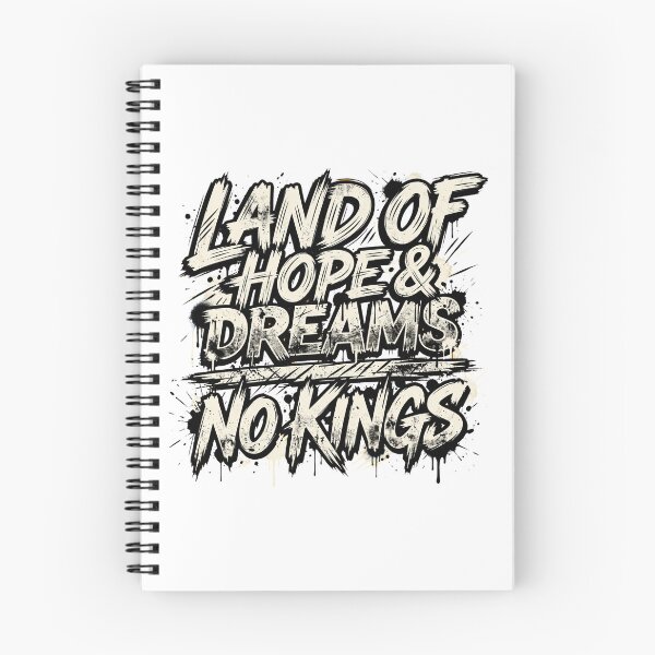 Item preview, Land of Hope and Dreams No Kings Grunge Typography designed and sold by FouChan.