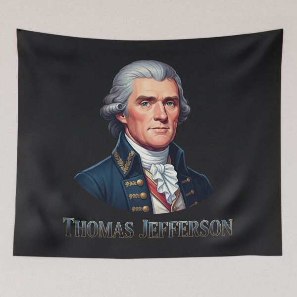 Item preview, Thomas Jefferson Portrait American Founding Father Illustration    designed and sold by Owcomm.