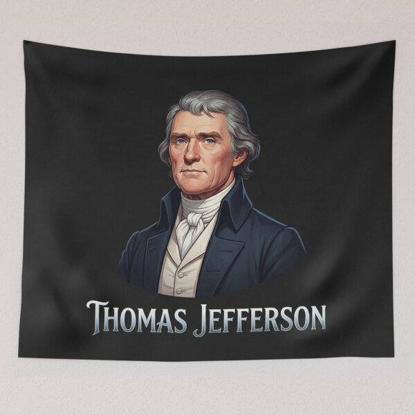 Item preview, Thomas Jefferson Portrait American History Founding Father designed and sold by Owcomm.