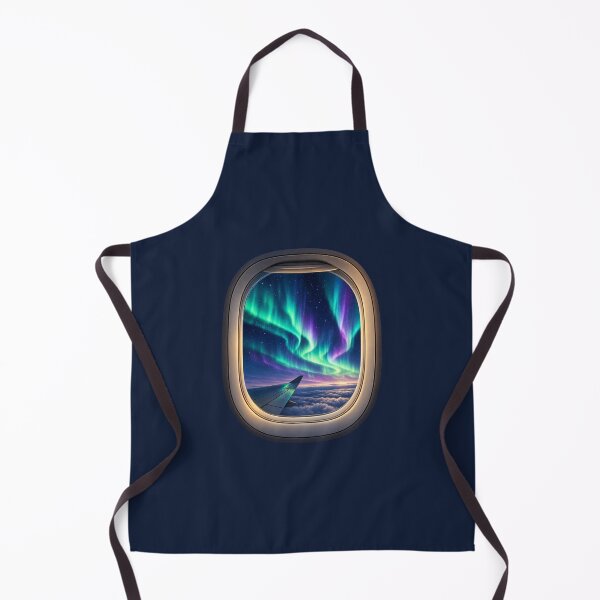 Item preview, Northern Lights Airplane Window Aurora Borealis Travel Sticker designed and sold by astersgraphics.