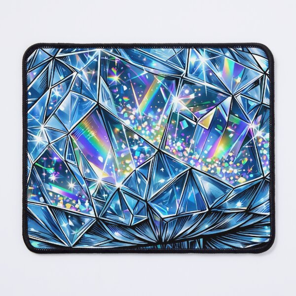 Item preview, Poisonous Mushroom Crystal Sticker - Sapphire Blue Glowing With Emerald Base designed and sold by Crystal Critters .