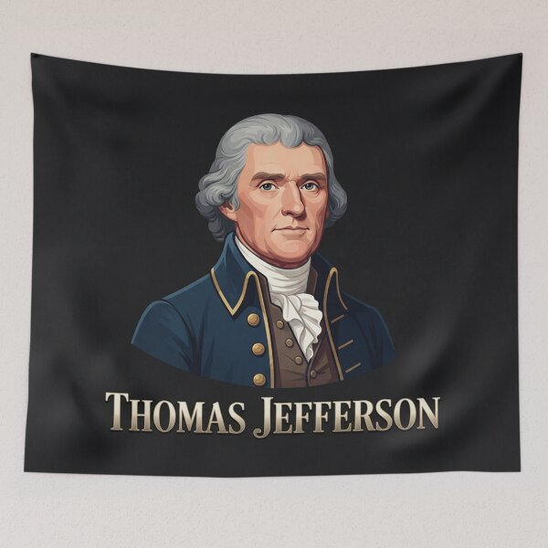 Item preview, Thomas Jefferson Founding Father Portrait Illustration designed and sold by Owcomm.
