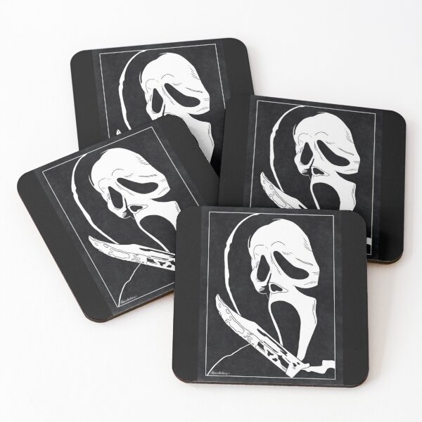 Item preview, GHOSTFACE - Scream (Black and White)  designed and sold by vodevinfrogart.