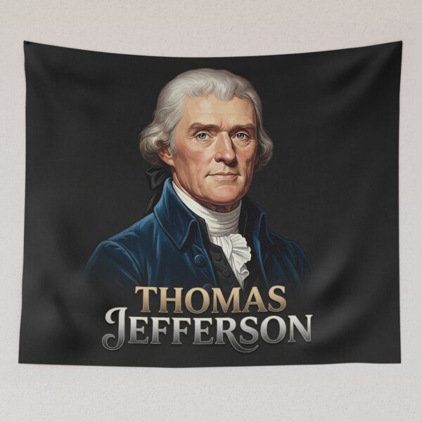 Item preview, Thomas Jefferson Founding Father Portrait Illustration    designed and sold by Owcomm.